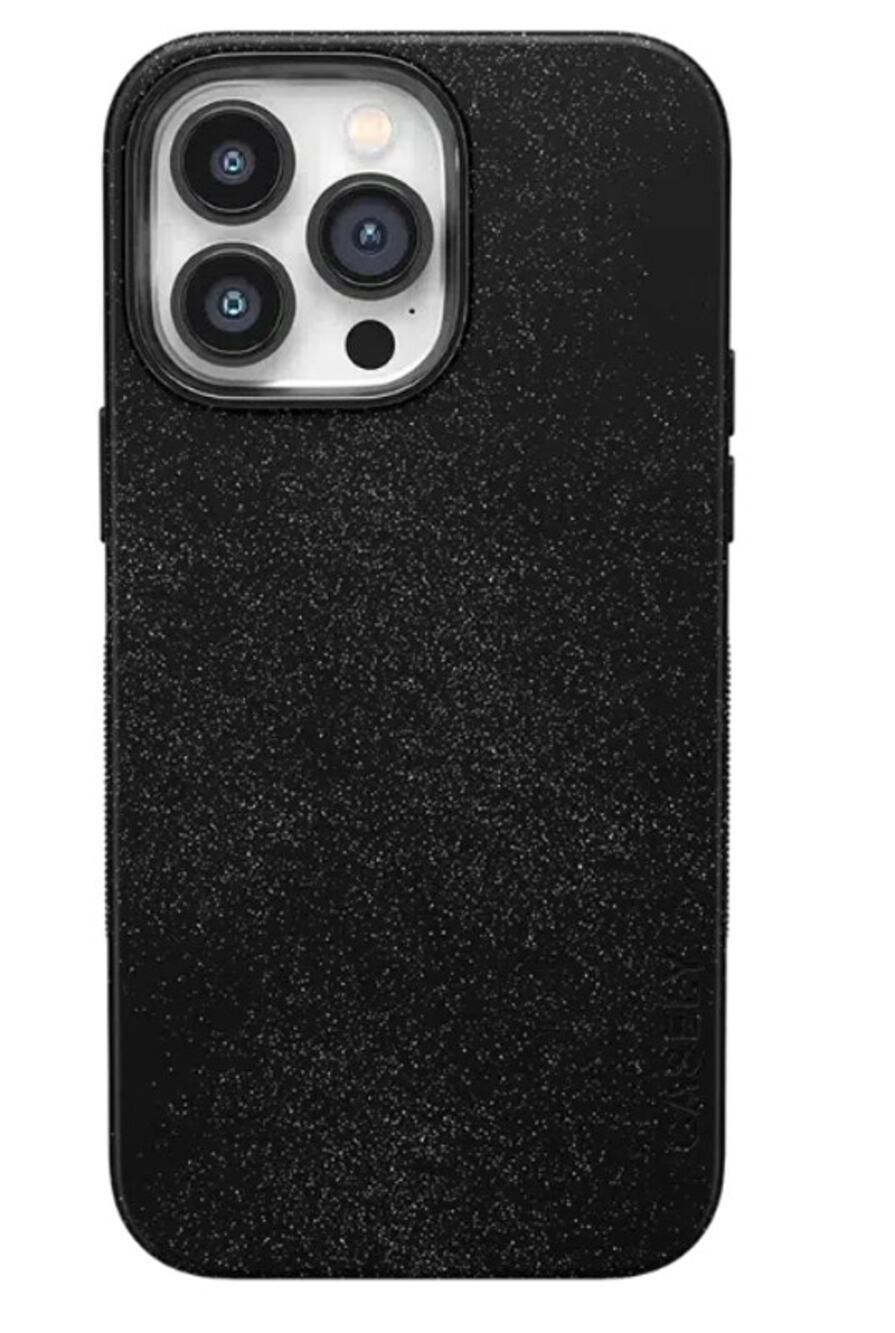 Casely iPhone 14 Pro Max Midnight Shimmer Black Onyx Glitter Case Bold + MagSafe